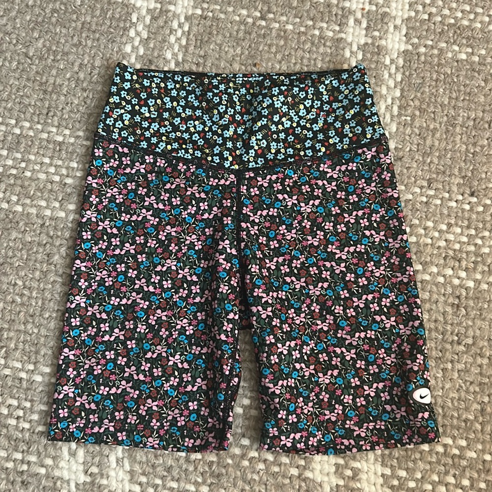 Nike Floral Bike Shorts